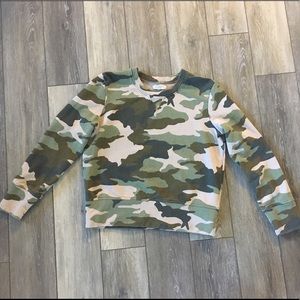 Mile(s) by Madewell Camo sweatshirt